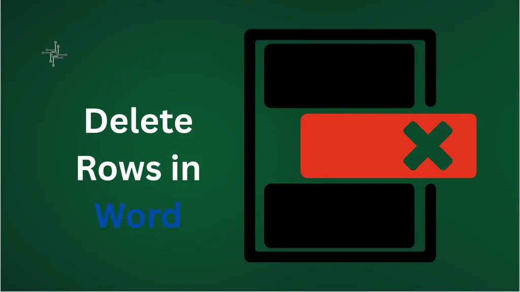 Delete Rows in Word